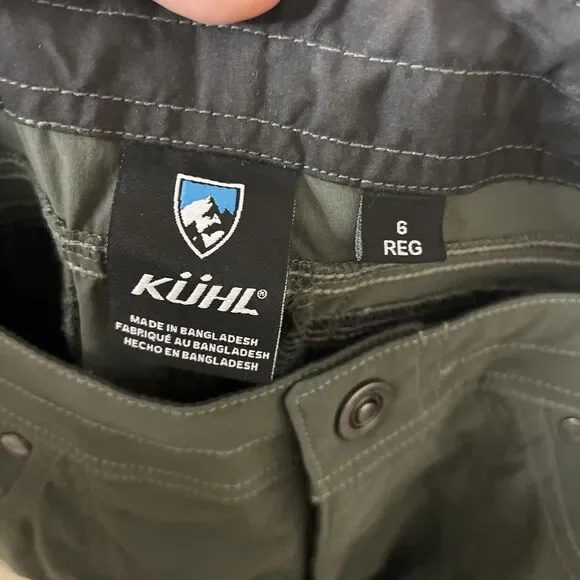Kuhl FreeFlex Roll Up Pants in Green Retired Style P010720 - 6 Regular - Picture 8 of 14